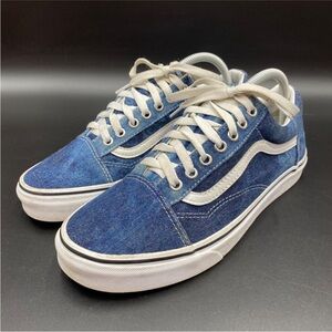 Vans Blue Denim Men’s Size 8.5/Women’s Size 10